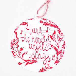 Angels Sing Ornament Christmas Card