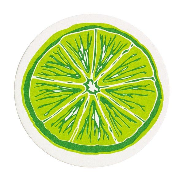 Vintage Lime Slice Coasters Set - Found