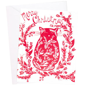 Cat Ornament Christmas Card