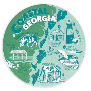 Coastal GA Coaster Set