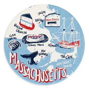 Massachusetts Coaster Set