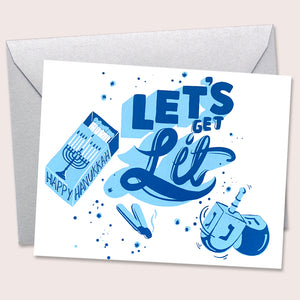 Hanukkah 'Get Lit' Card