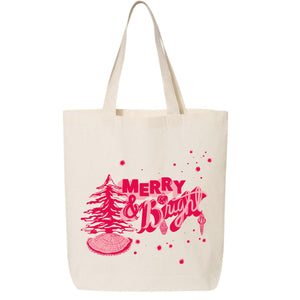 Merry & Bright Holiday Tote